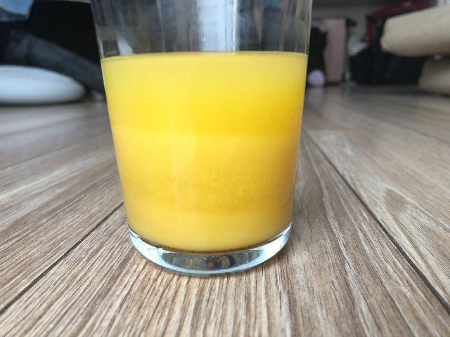 defrosted store-bought orange juice